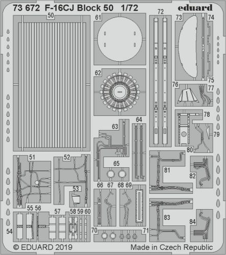 Eduard F-16CJ Block 50 for Tamiya 1:72 (73672)