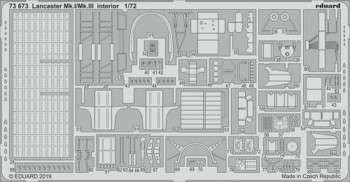 Eduard Lancaster Mk.I/Mk.III interior f.Revell 1:72 (73673)