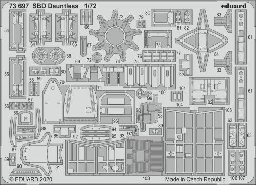 Eduard SBD Dauntless for Hasegawa 1:72 (73697)