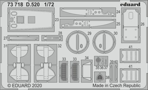 Eduard D.520 for Hasegawa 1:72 (73718)