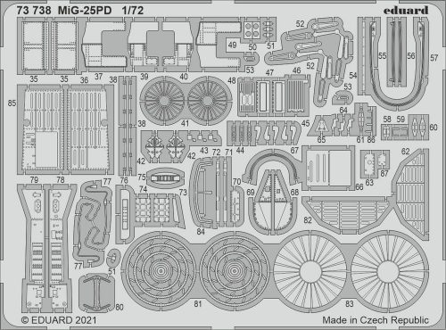 Eduard MiG-25PD 1/72 for ICM 1:72 (73738)