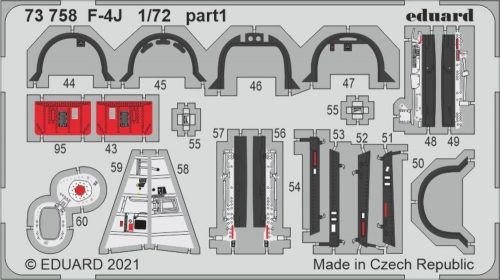 Eduard F-4J, for FINE MOLDS 1:72 (73758)