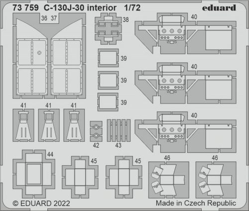 Eduard C-130J-30 interior for ZVEZDA 1:72 (73759)