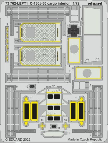 Eduard C-130J-30 cargo interior for ZVEZDA 1:72 (73762)