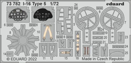 Eduard I-16 Type 5 for CLEAR PROP 1:72 (73782)