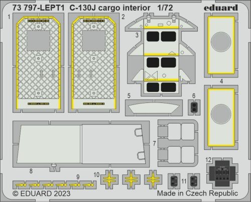 Eduard C-130J cargo interior 1/72 ZVEZDA 1:72 (73797)