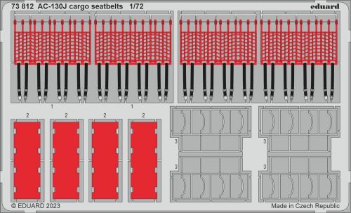 Eduard AC-130J cargo seatbelts 1/72 ZVEZDA 1/72 (73812)