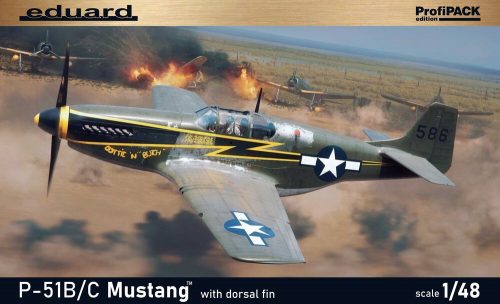 Eduard P-51B/C Mustang w/ dorsal fin EDUARD-PROFIPACK 1:48 (82108)