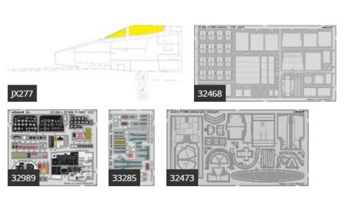 Eduard F-100C PART I 1/32 for TRUMPETER 1:32 (BIG33136)