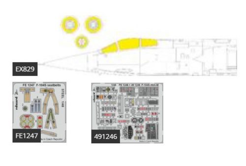 Eduard F-104S ASA-M for KINETIC 1:48 (BIG49321)