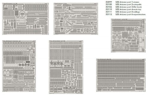 Eduard USS ARIZONA 1/200 -Part I. for Trumpeter 1:200 (BIG5323)