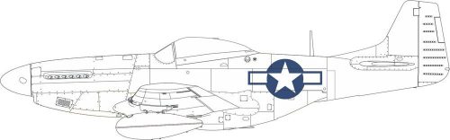 Eduard P-51D US national insignia 1:72 (CX664)