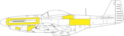 Eduard P-51D surface panels 1:72 (CX665)