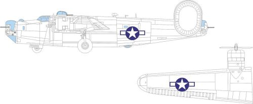 Eduard B-24H US national insignia 1:72 (CX668)