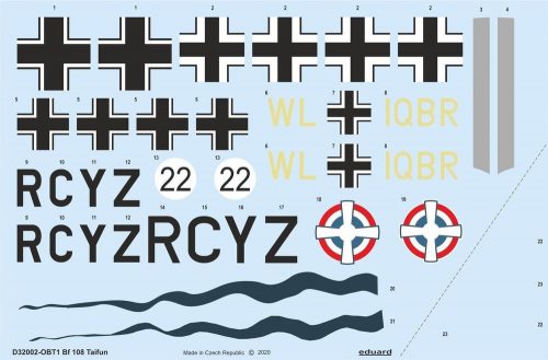 Eduard Bf 108 Taifun for Eduard 1:32 (D32002)