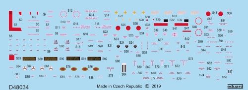 Eduard P-51D stencils for Eduard 1:48 (D48034)