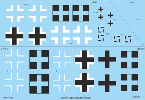 Eduard Bf 109G-10 MTT / WNF national insignia for Eduard 1:48 (D48035)