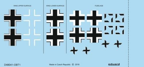 Eduard Fw 190A-3 national insignia for Eduard 1:48 (D48041)