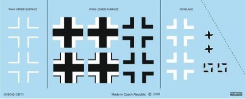 Eduard Bf 109G-10 Erla national insignia for Eduard 1:48 (D48042)