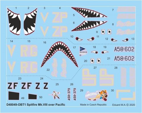 Eduard Spitfire Mk.VIII over Pacific for Eduard 1:48 (D48049)