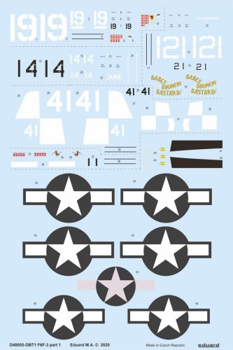 Eduard F6F-3 part 1 for Eduard 1:48 (D48055)