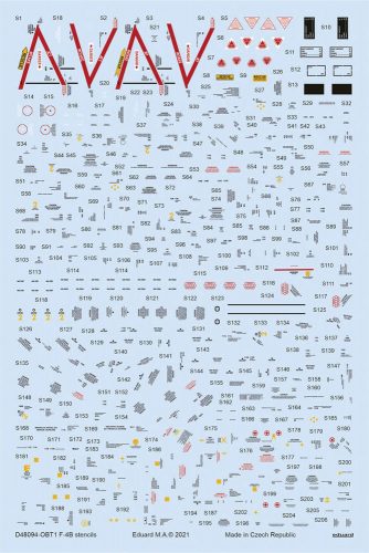 Eduard F-4B stencils for TAMIYA 1:48 (D48094)