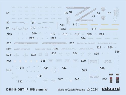 Eduard F-35B stencils 1:48 (D48116)