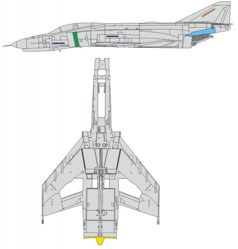 Eduard F-4E surface panels 1/48 MENG 1:48 (EX956)