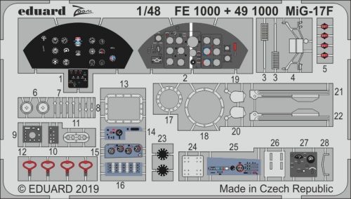 Eduard MiG-17F for Hobby Boss 1:48 (FE1000)