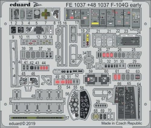 Eduard F-104G early for Kinetic 1:48 (FE1037)