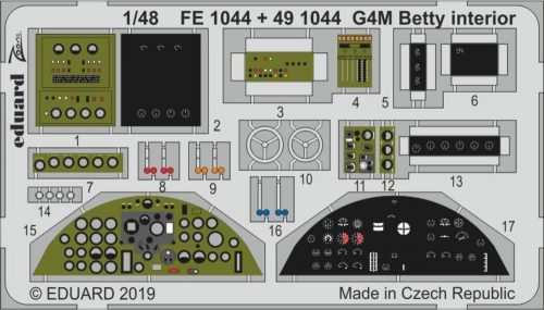 Eduard G4M Betty interior for Tamiya 1:48 (FE1044)