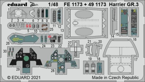 Eduard Harrier GR.3 1/48 for KINETIC 1:48 (FE1173)