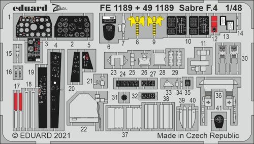 Eduard Sabre F.4 1/48 for AIRFIX 1:48 (FE1189)