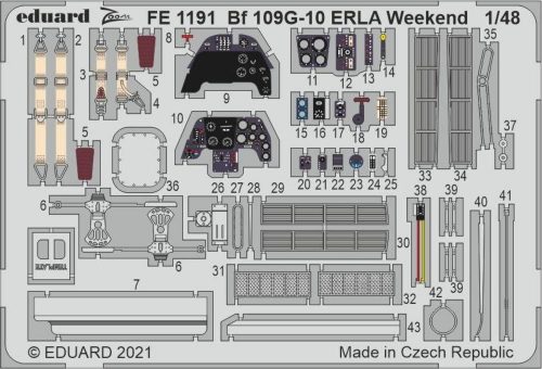 Eduard Bf 109G-10 ERLA Weekend 1/48 for EDUARD 1:48 (FE1191)