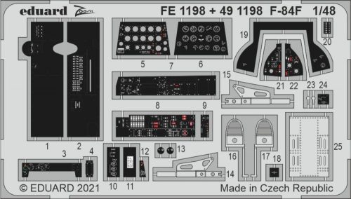 Eduard F-84F 1/48 for KINETIC 1:48 (FE1198)