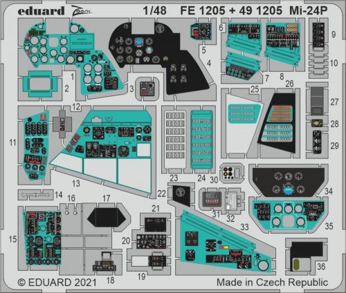 Eduard Mi-24P 1/48 for ZVEZDA 1:48 (FE1205)