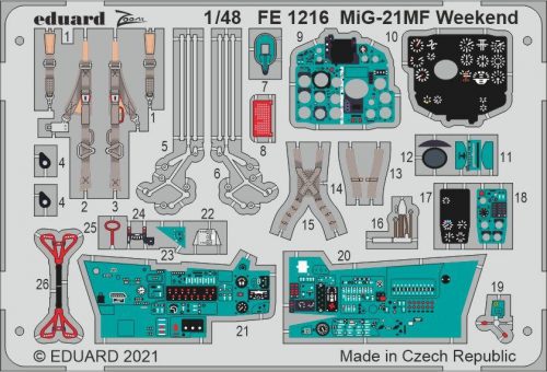 Eduard MiG-21MF Weekend 1/48 for EDUARD 1:48 (FE1216)