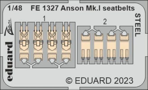 Eduard Anson Mk.I seatbelts STEEL 1/48 for AIRFIX 1:48 (FE1327)