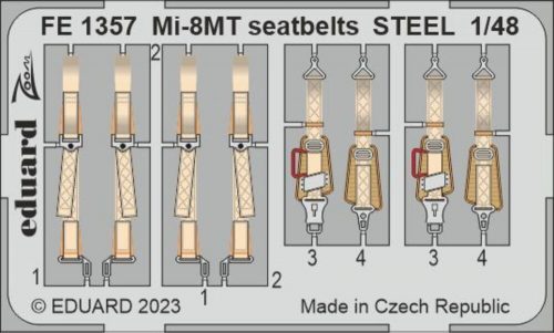 Eduard Mi-8MT seatbelts STEEL 1/48 TRUMPETER 1:48 (FE1357)