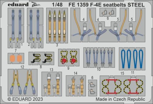 Eduard F-4E seatbelts STEEL 1/48 MENG 1:48 (FE1359)