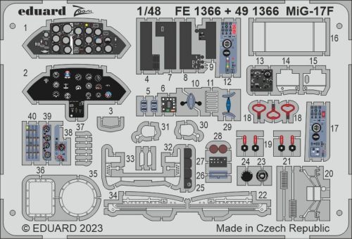 Eduard MiG-17F 1/48 AMMO 1:48 (FE1366)