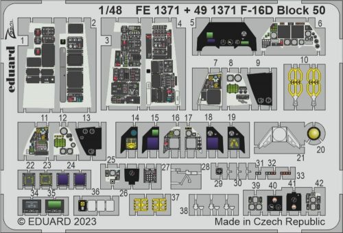 Eduard F-16D Block 50 1/48 KINETIC 1:48 (FE1371)