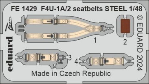 Eduard F4U-1A/2 seatbelts STEEL MAGIC FACTORY 1:48 (FE1429)