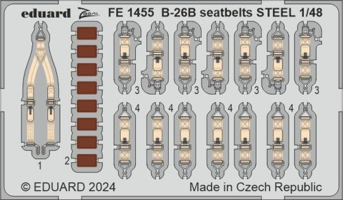 Eduard B-26B Marauder seatbelts STEEL ICM 1:48 (FE1455)