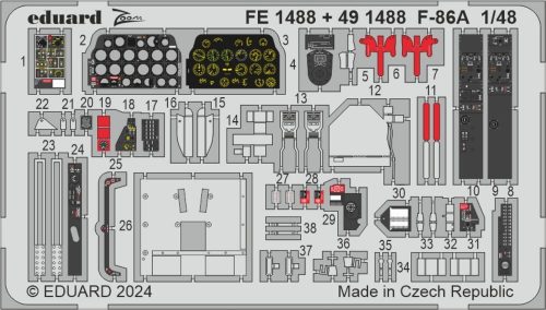 Eduard F-86A CLEAR PROP 1:48 (FE1488)