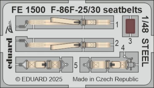 Eduard F-86F-25/30 seatbelts STEEL  AIRFIX 1:48 (FE1500)