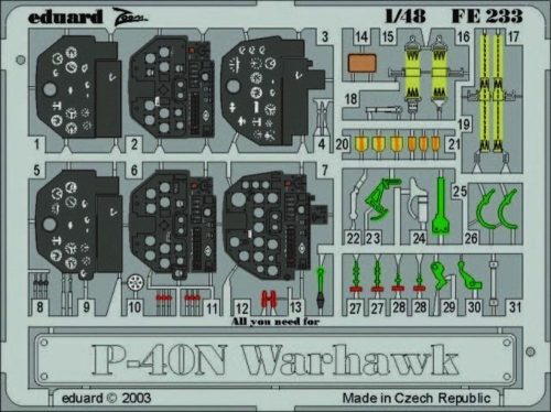 Eduard P-40N Warhawk 1:48 (FE233)