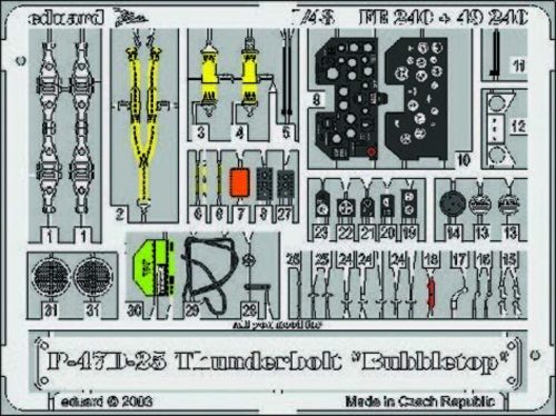 Eduard P-47D-25 Thunderbolt Bubbletop 1:48 (FE240)