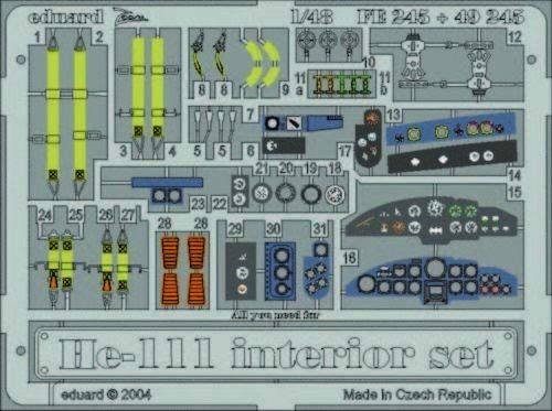 Eduard Heinkel He 111, Interior set 1:48 (FE245)