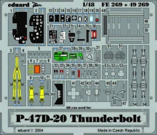 Eduard P-47D-20 Thunderbolt 1:48 (FE269)